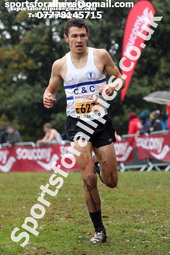 Junior men, National Cross Country Relay Champs., Berry Hill Park, Mansfield.  Photo: David T. Hewitson/Sports for All Pics